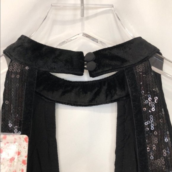 Sexy New Free People Sequined Halter Mini Dress - Picture 7 of 8